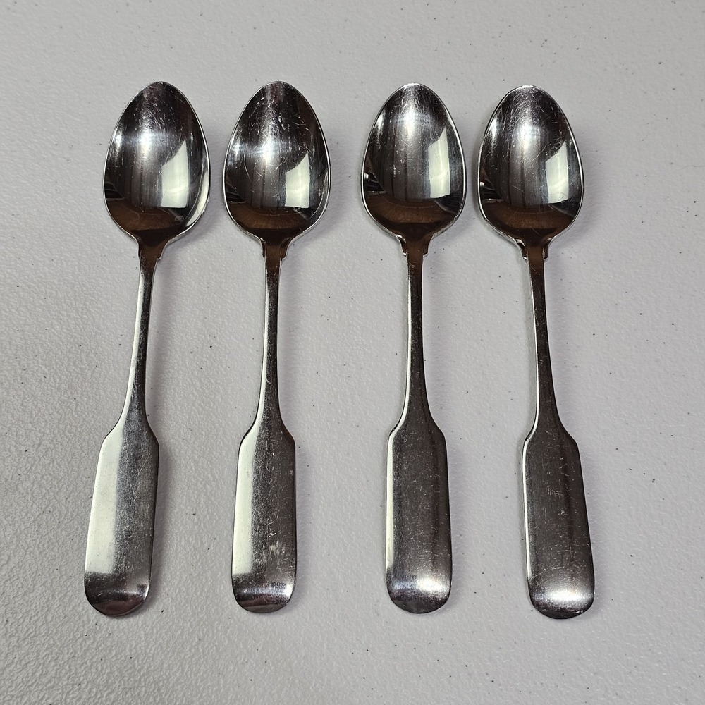 MSE Martha Stewart MFS10 Glossy Stainless Steel 4 Place/Soup Spoon Fiddle Handle